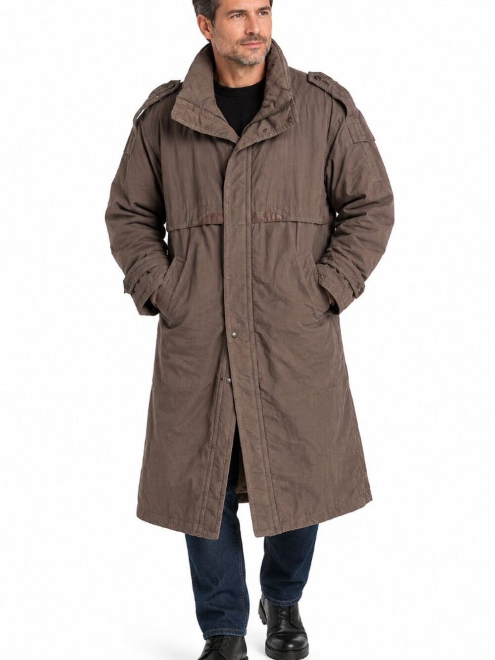 Vintage North Country by Eaton Men's Long Duck Down Winter Parka Coat Size L